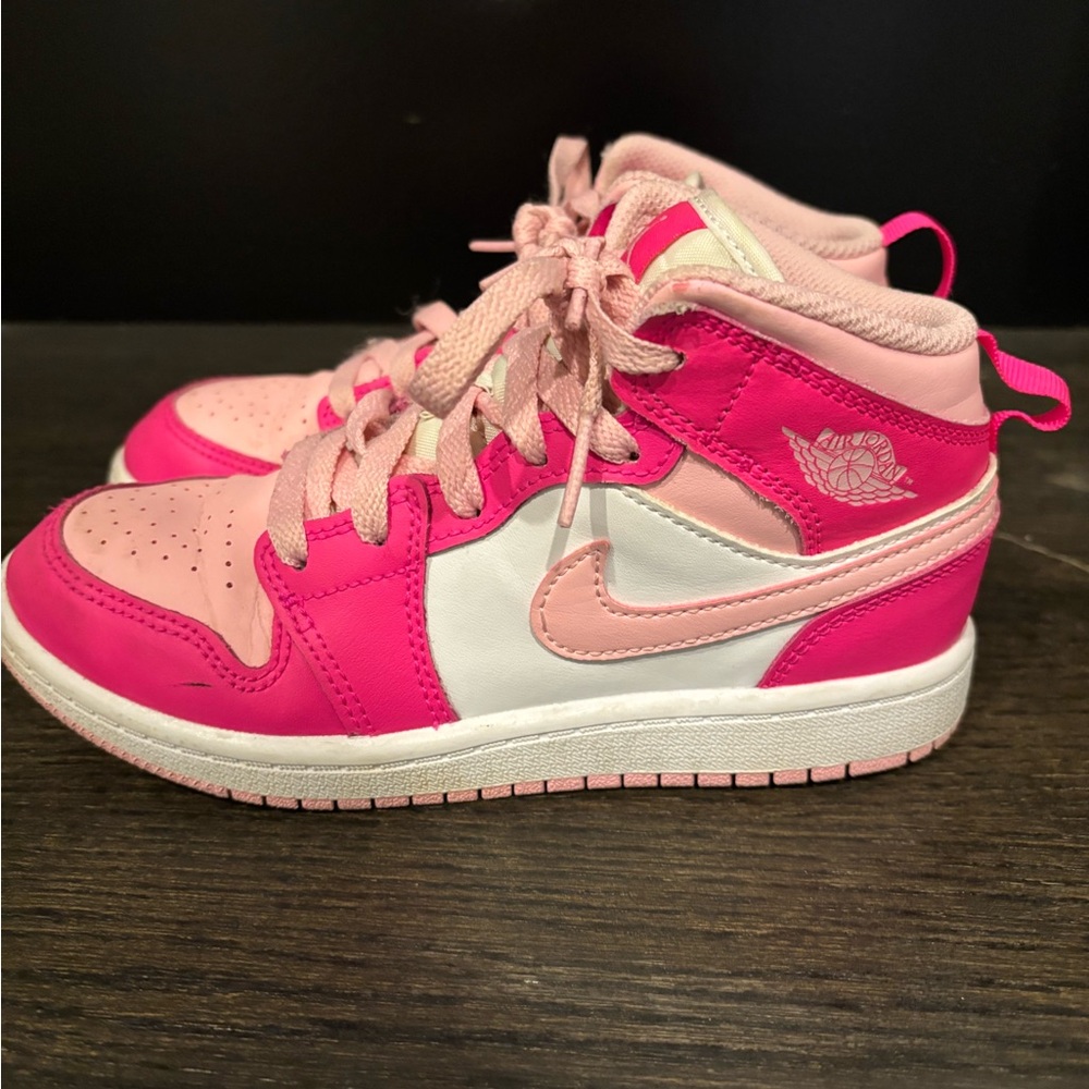 Air Jordan Pink and White Sneakers